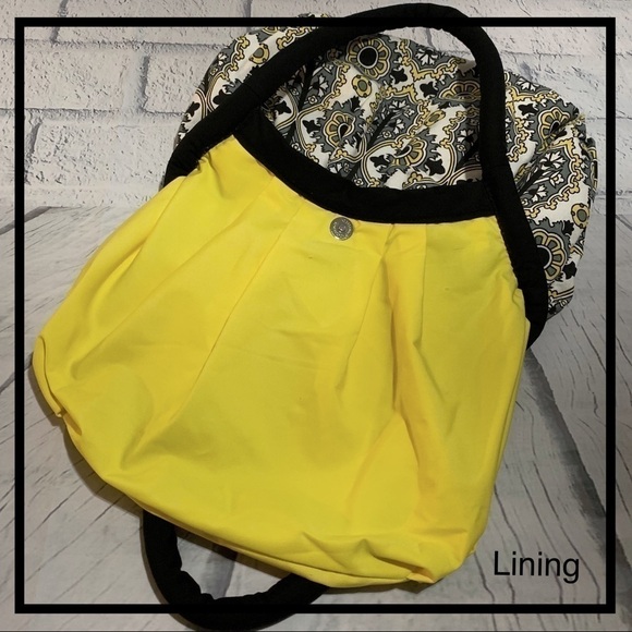 VASARI Hobo - Gray, Black, Yellow and Cream Print - Picture 7 of 8